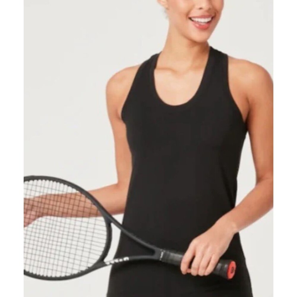 NWT Flint Park Women's Volley Tank Black Size Small 4 Way Stretch $32 retail